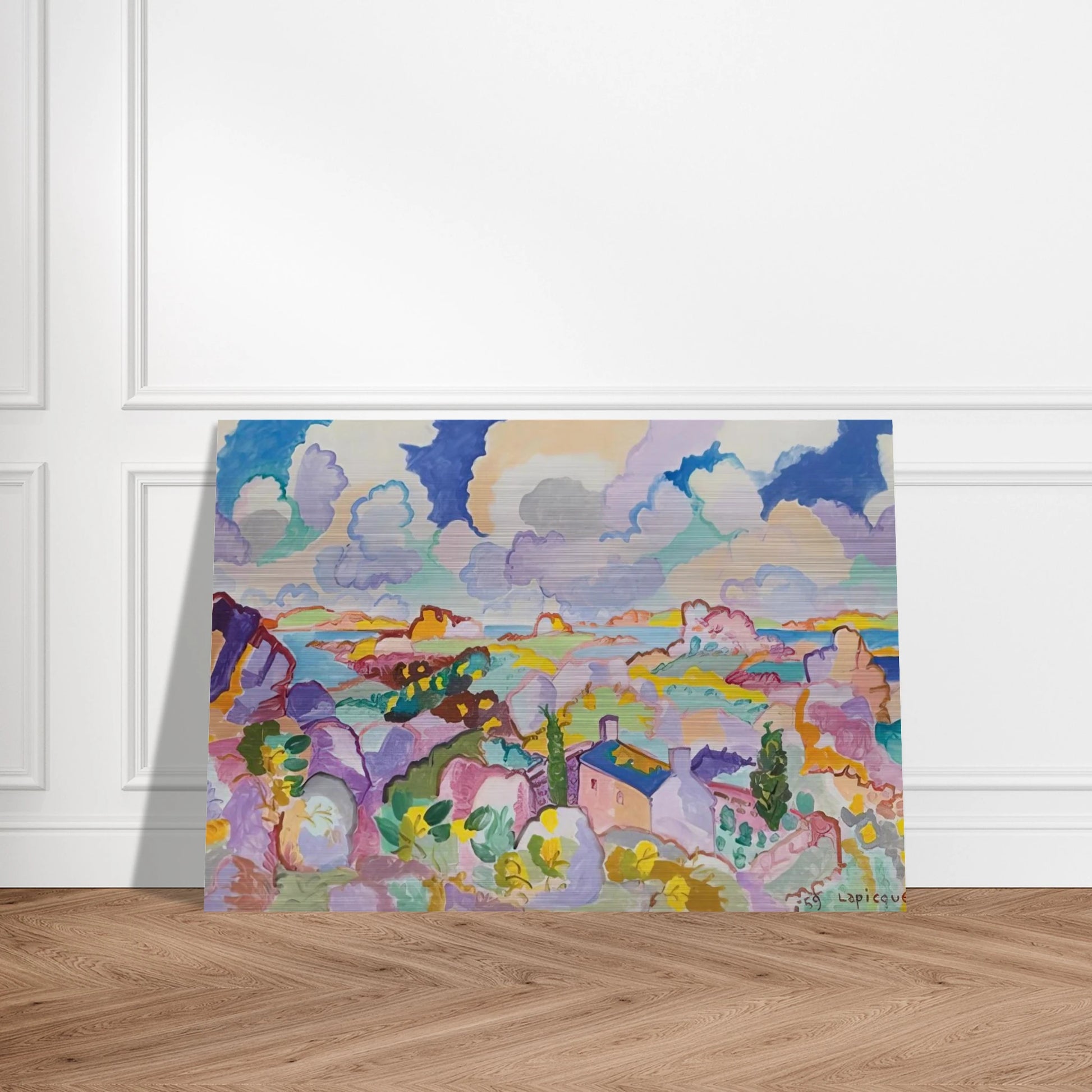 Printemps en Bretagne - 1959 - Charles Lapicque Brushed Aluminum Print - 70x100 cm / 28x40 inches | Charles Lapicque Aluminum Print | Charles Lapicque Prints