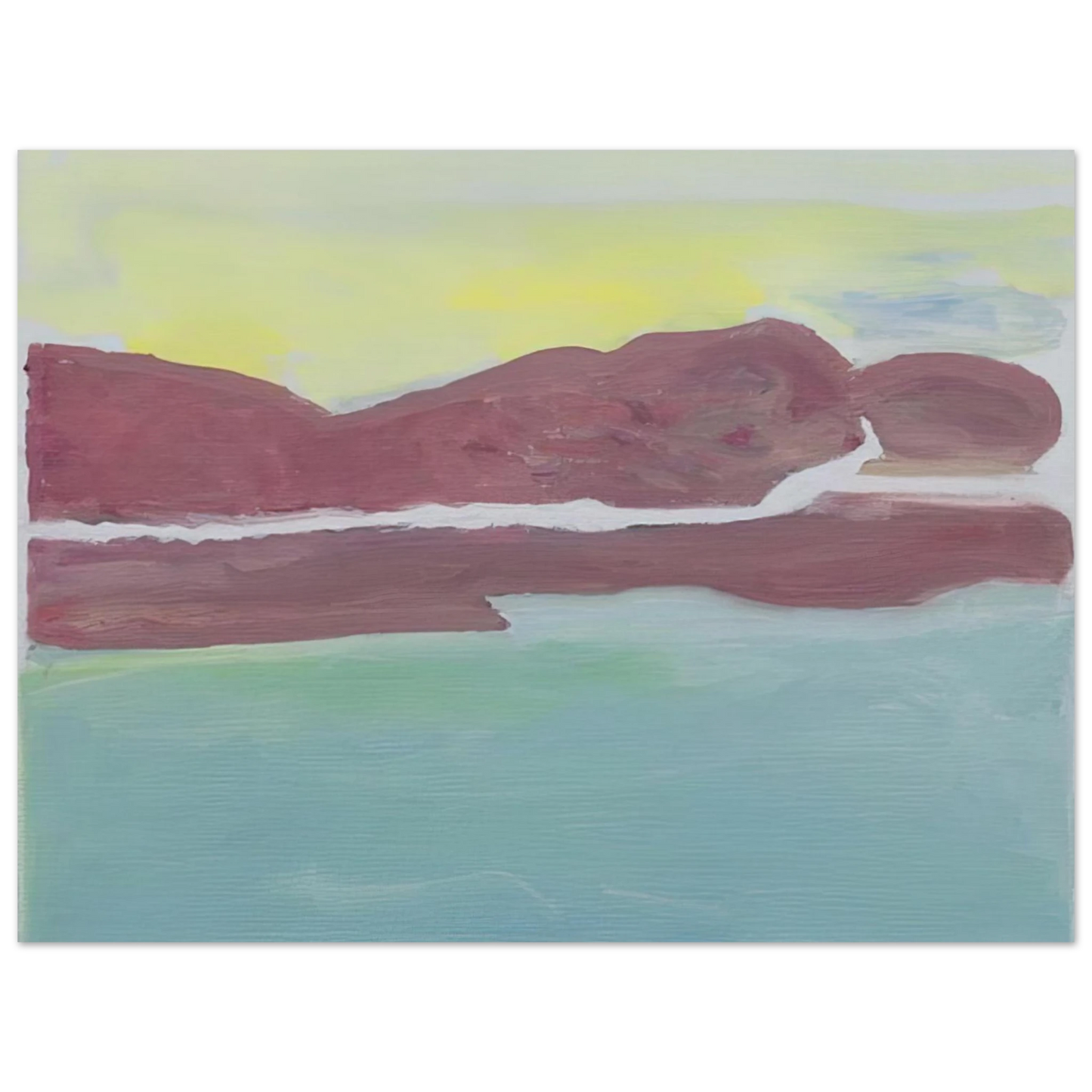 Raoul De Keyser - Untitled - 2005  75x100 cm / 30x40inches Fine Art Poster