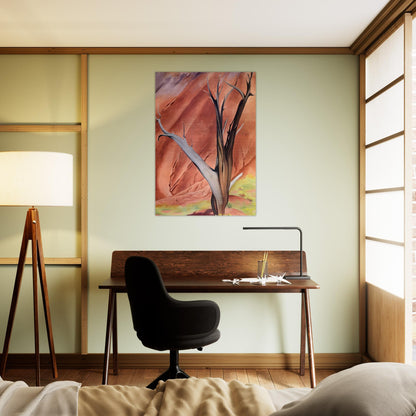 Gerald`s Tree - Georgia O'Keeffe Brushed Aluminum Print - 70x100 cm / 28x40 inches | Georgia O'Keeffe Aluminum Print | Georgia O'Keeffe Prints