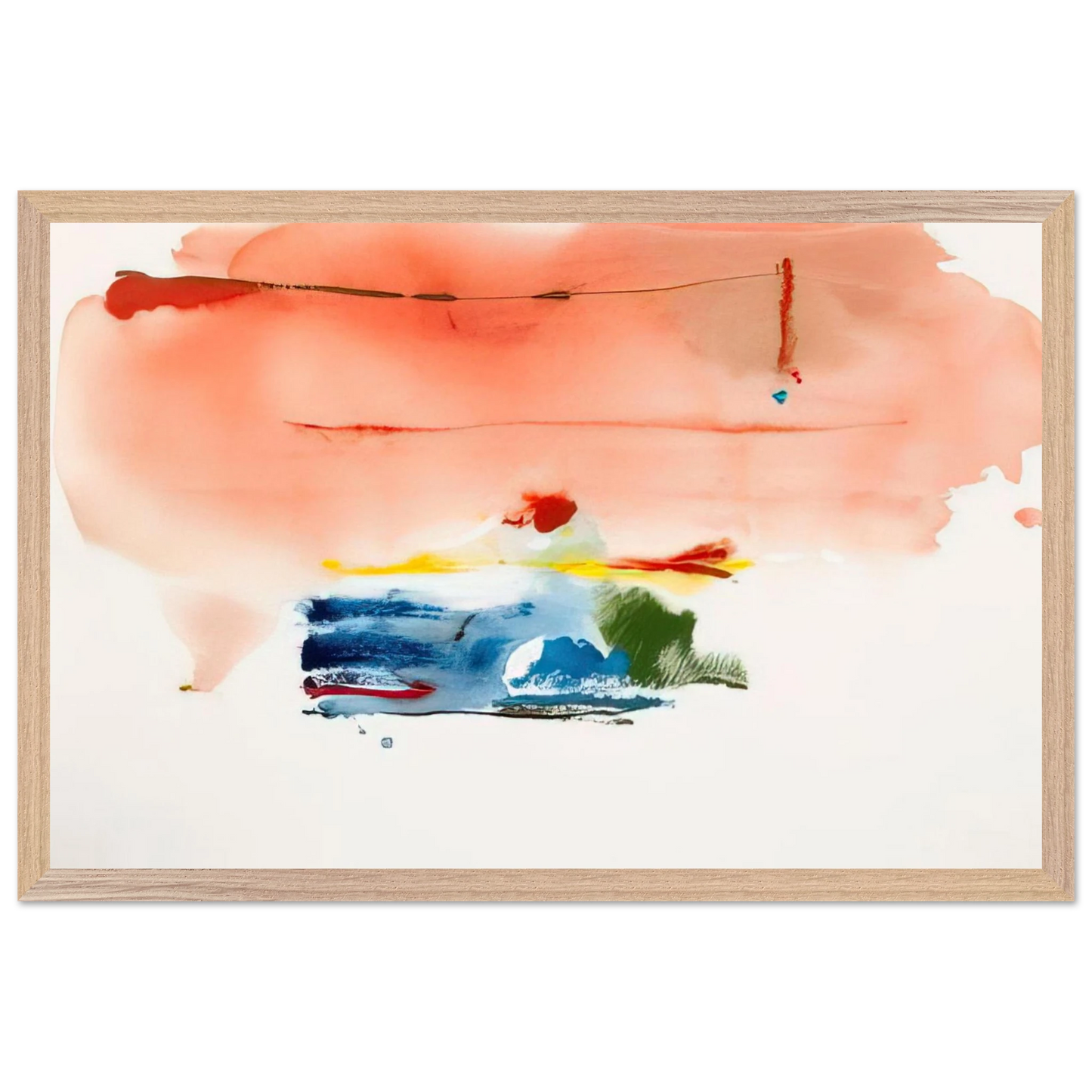 Helen Frankenthaler - Santa Fe II - 1986 Wall art - 30x40 cm / 12x16 inches - Fine Art Poster-canvas - -