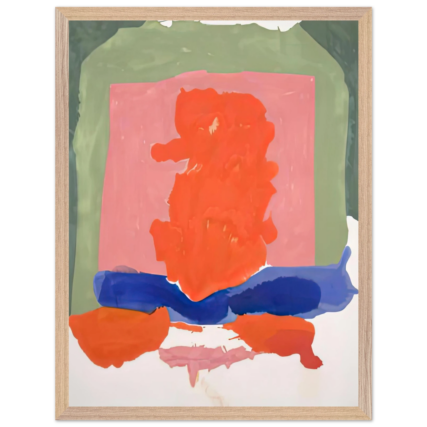 Helen Frankenthaler - Small's Paradise, 1964- Wall Art - 21x29.7 cm / 8x12" - Premium Wooden Framed Poster With Fine Art Paper-canvas - Wood frame