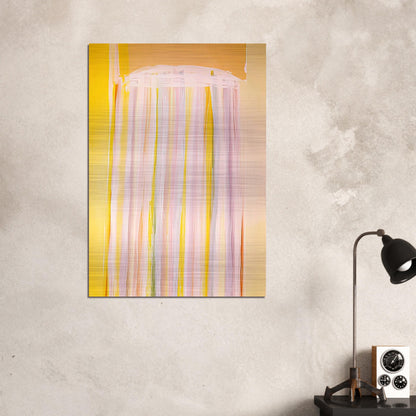 Yellow Prairie - 1972 - Ronnie Landfield Brushed Aluminum Print - 70x100 cm / 28x40 inches | Ronnie Landfield Aluminum Print | Ronnie Landfield Prints