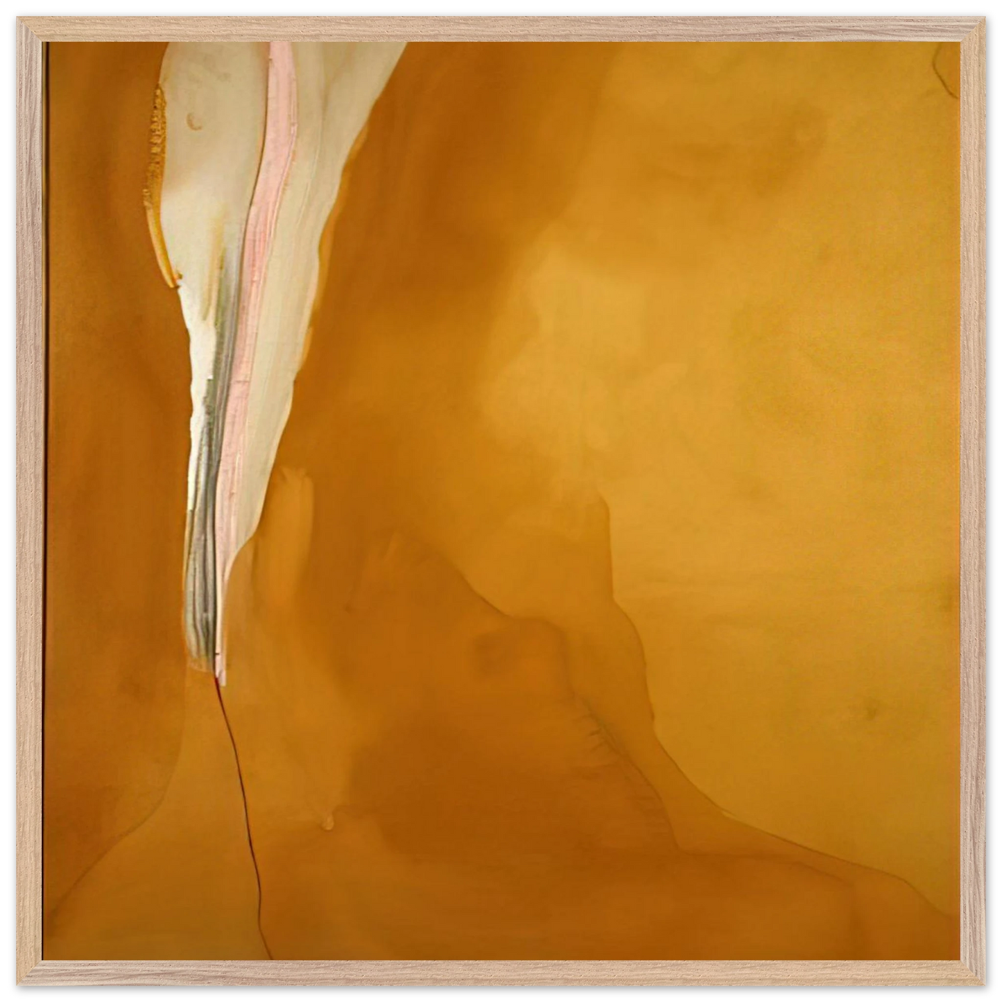 Helen Frankenthaler - Coral Wedge - 1972 Wall art - 45x45 cm / 18x18 inches - Fine Art Poster-canvas - -