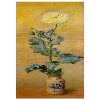 White Poppy - claude monet Brushed Aluminum Print - 70x100 cm / 28x40 inches | claude monet Aluminum Print | claude monet Prints