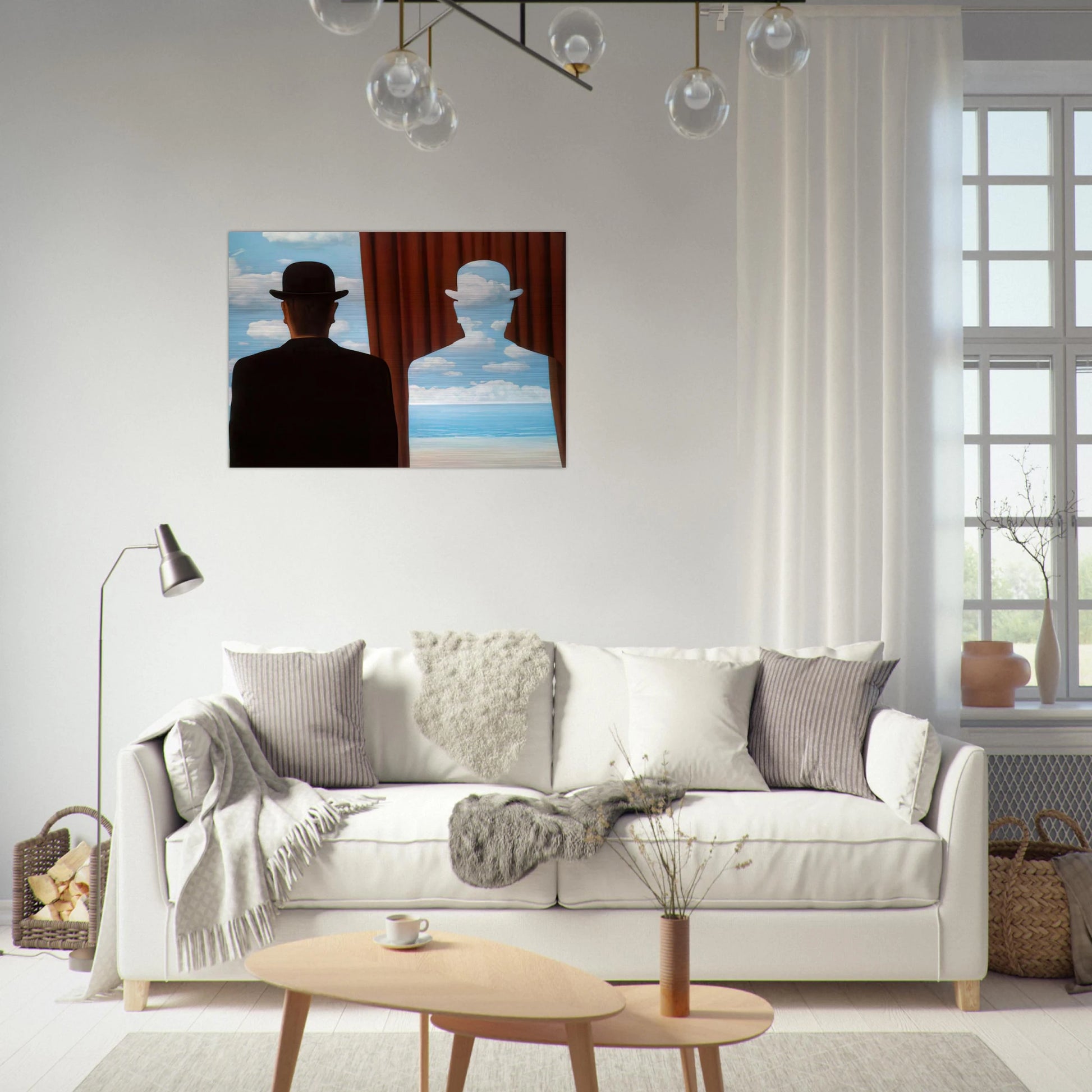 DECALCOMANIA 1966 - Rene Magritte Brushed Aluminum Print - 70x100 cm / 28x40 inches | Rene Magritte Aluminum Print | Rene Magritte Prints