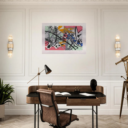 Farbholzschnitt 1952-4 - 1952 - Ernst Wilhelm Nay Brushed Aluminum Print - 70x100 cm / 28x40 inches | Ernst Wilhelm Nay Aluminum Print | Ernst Wilhelm Nay Prints