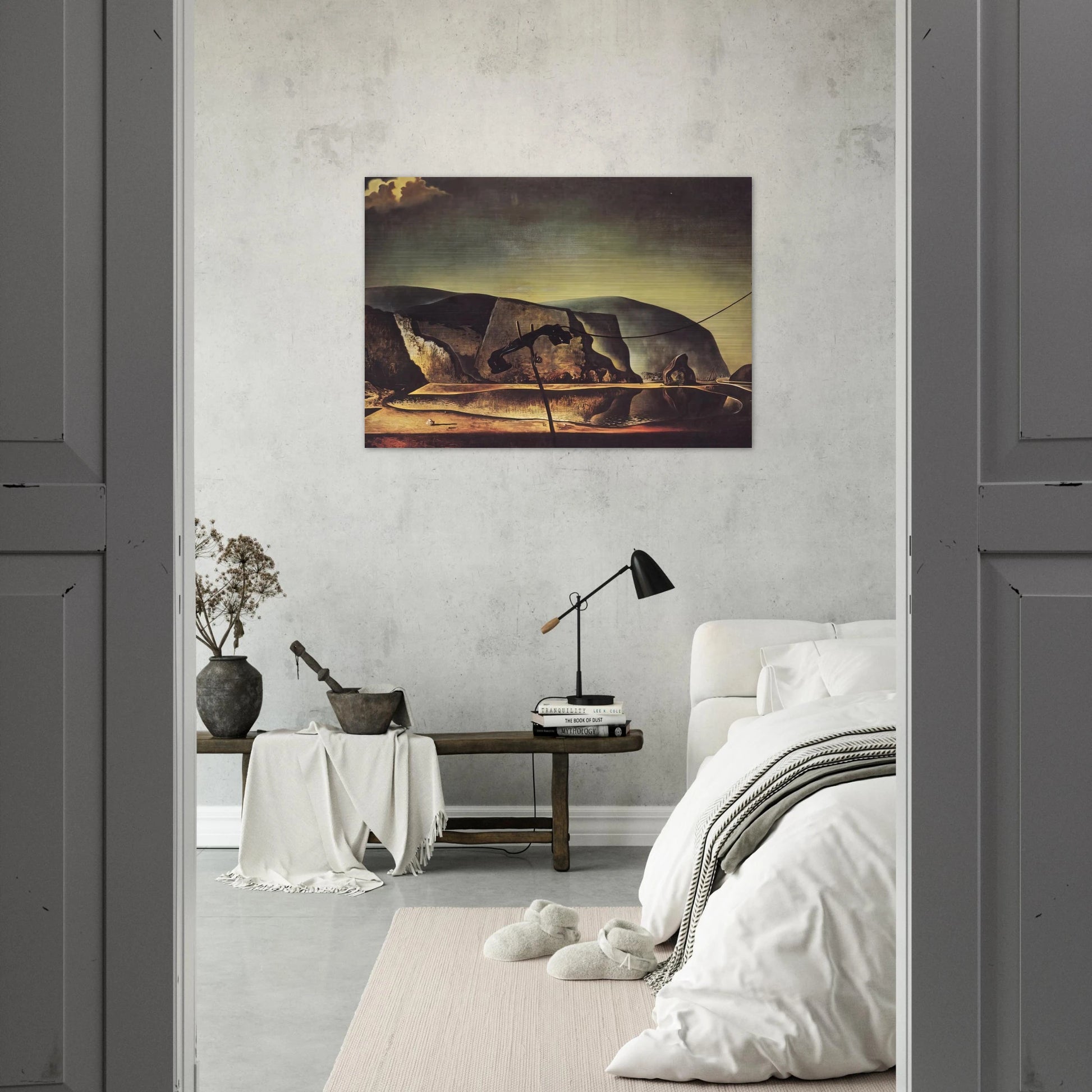 MOUNTAIN LAKE - Salvador Dali Brushed Aluminum Print - 70x100 cm / 28x40 inches | Salvador Dali Aluminum Print | Salvador Dali Prints