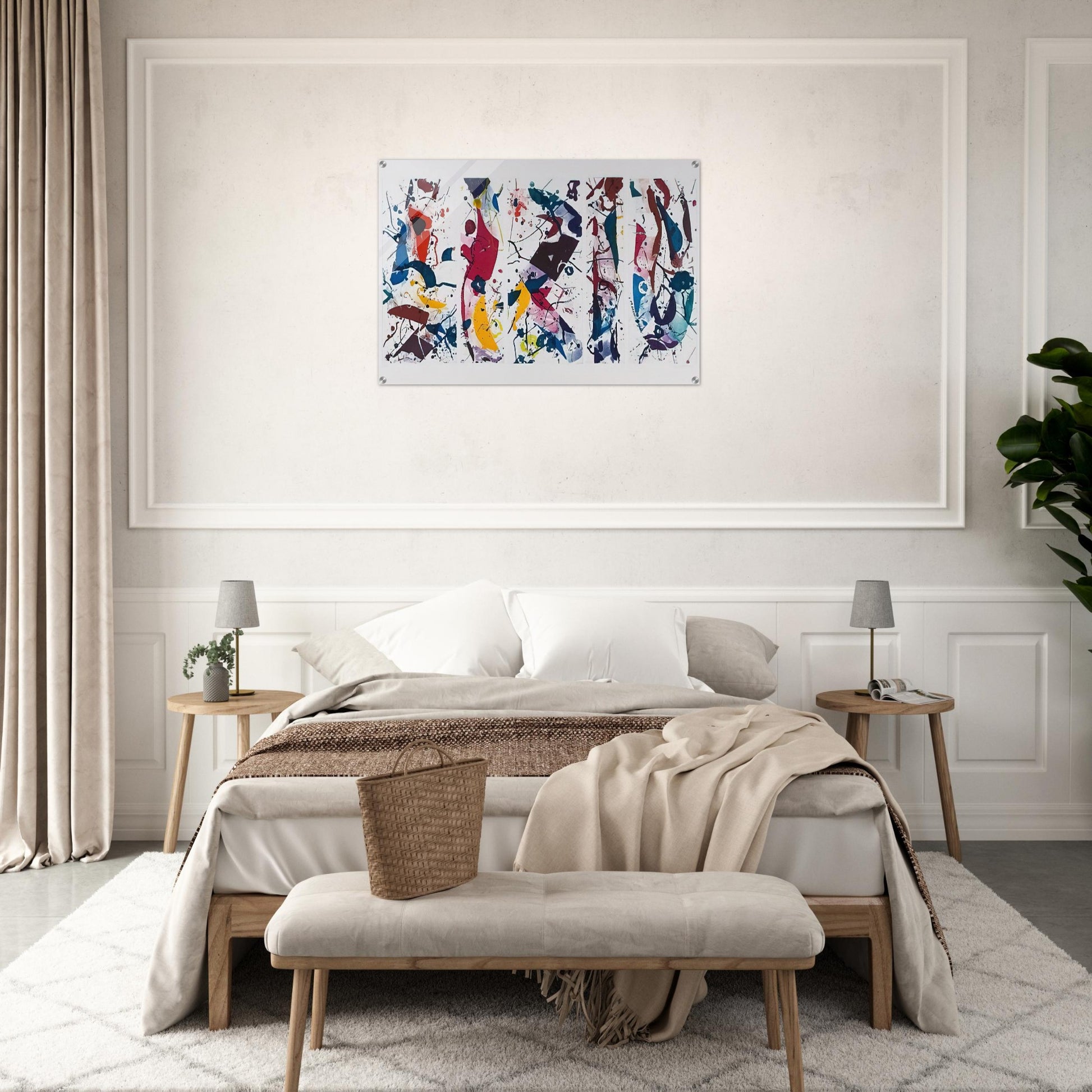 Untitled SFE 020  Lembark I53  - Sam Francis Acrylic Print - 70x100 cm / 28x40″ inches