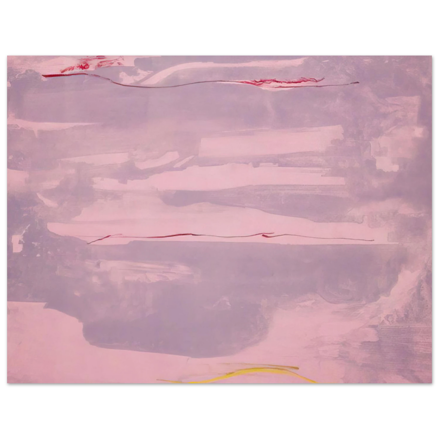 Helen Frankenthaler - Dream Walk - 1977 Wall art - 50x70 cm / 20x28 inches - Premium Wooden Framed Poster With Fine Art Paper-canvas - Wood frame