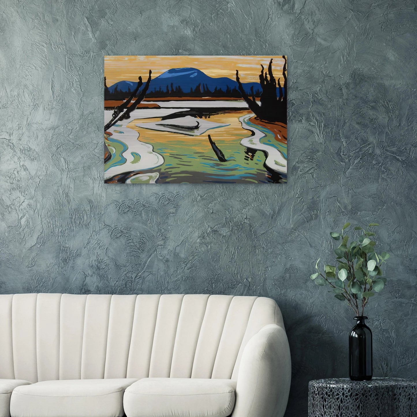 Smart River Alaska - 1945 - A.Y. Jackson Brushed Aluminum Print - 70x100 cm / 28x40 inches | A.Y. Jackson Aluminum Print | A.Y. Jackson Prints