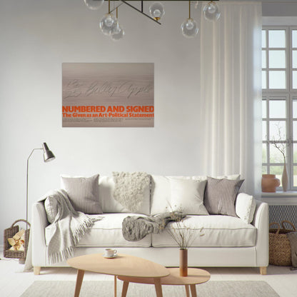 Numbered and Signed - 1980 - Billy Apple Brushed Aluminum Print - 70x100 cm / 28x40 inches | Billy Apple Aluminum Print | Billy Apple Prints