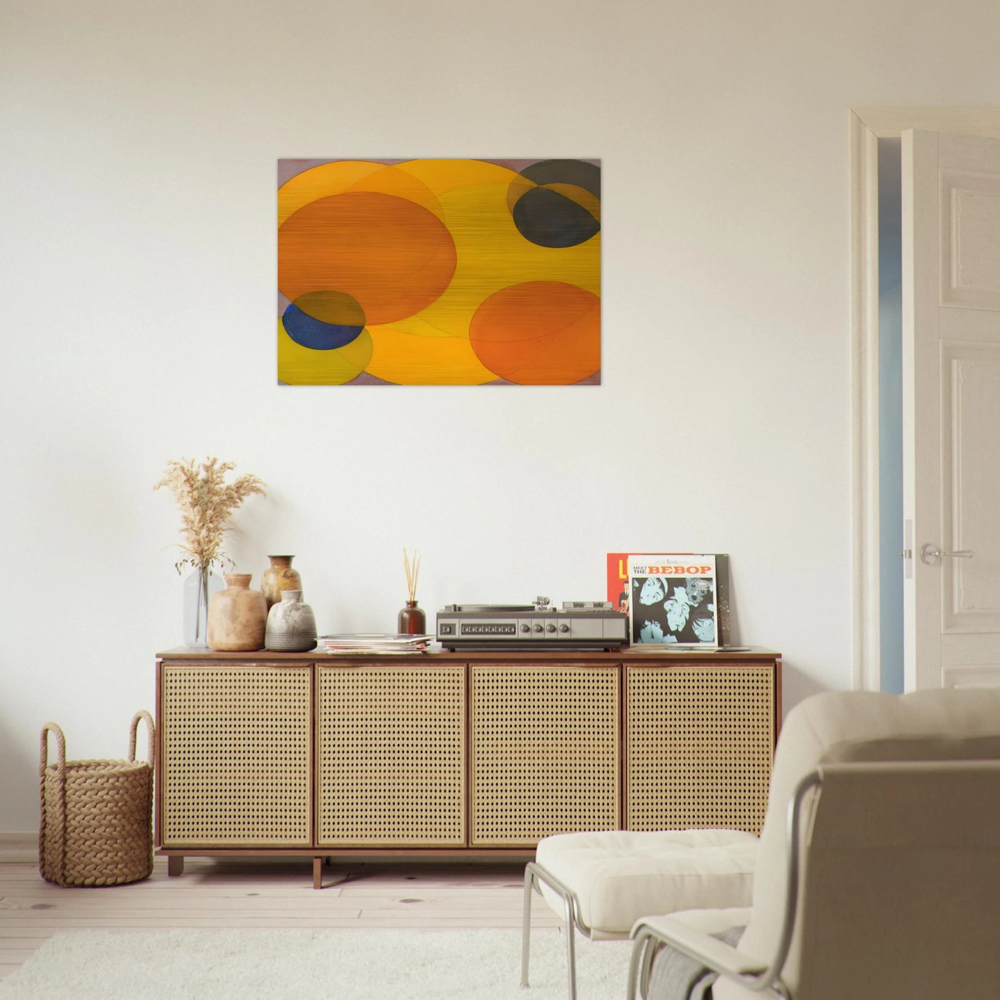 Morre XXII - Al Held Brushed Aluminum Print - 70x100 cm / 28x40 inches | Al Held Aluminum Print | Al Held Prints