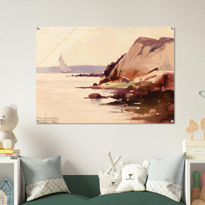 Sailing off Gloucester Coast - 1888 - Sydney Laurence Acrylic Print - 70x100 cm / 28x40″ inches