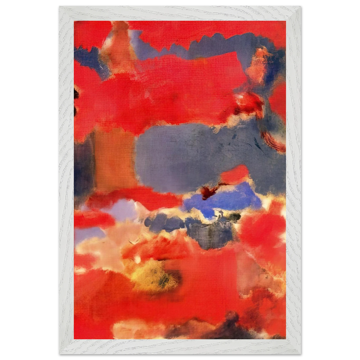 Mark Rothko - Untitled - 1948 Wall Art - 30x40 cm / 12x16 inches - Premium Wooden Framed Poster With Fine Art Paper - White frame