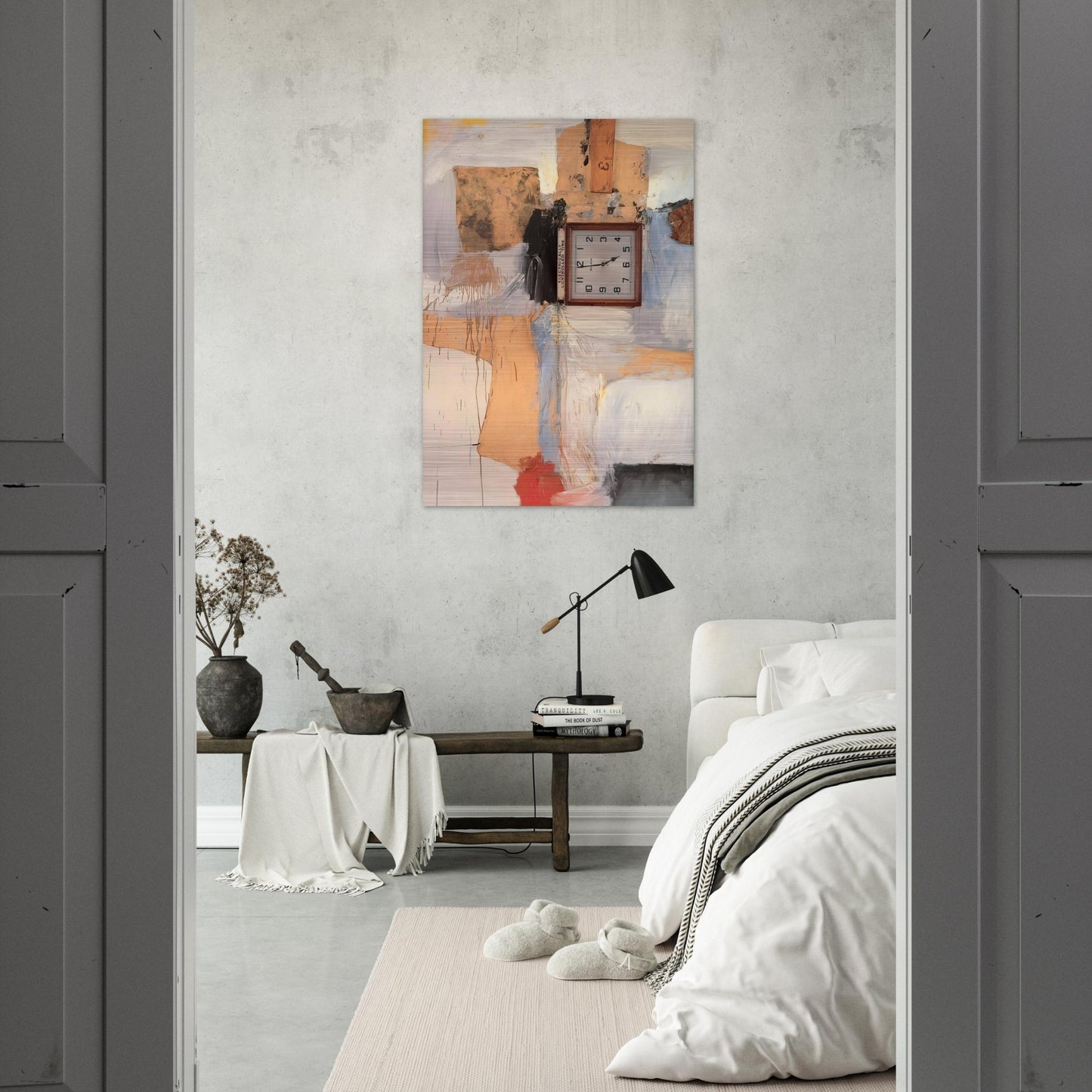 THIRD TIME PAINTING 1961 - Robert Rauschenberg Brushed Aluminum Print - 70x100 cm / 28x40 inches | Robert Rauschenberg Aluminum Print | Robert Rauschenberg Prints