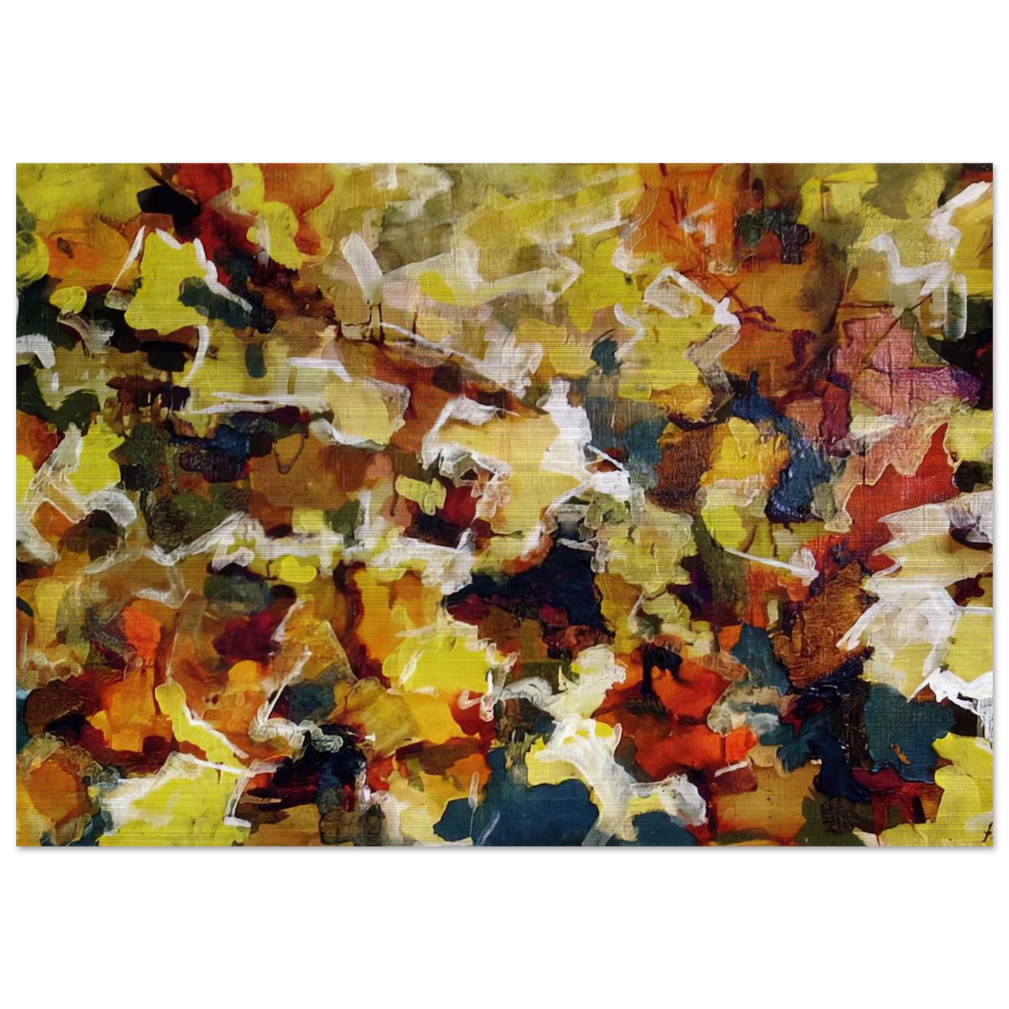 ABSTRACT EXPRESSIONIST AUTUMN SKY 1953 - Audrey Flack Brushed Aluminum Print - 70x100 cm / 28x40 inches | Audrey Flack Aluminum Print | Audrey Flack Prints