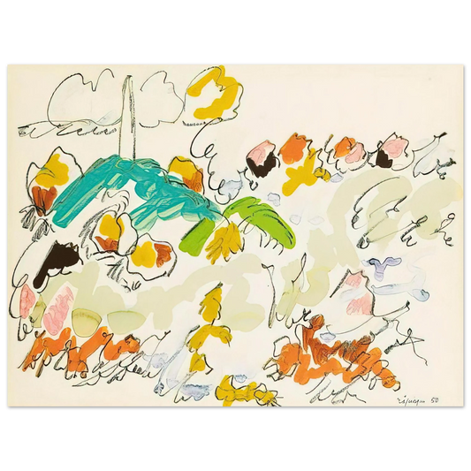 Charles Lapicque - Paysage de mer - 1950  75x100 cm / 30x40inches Fine Art Poster