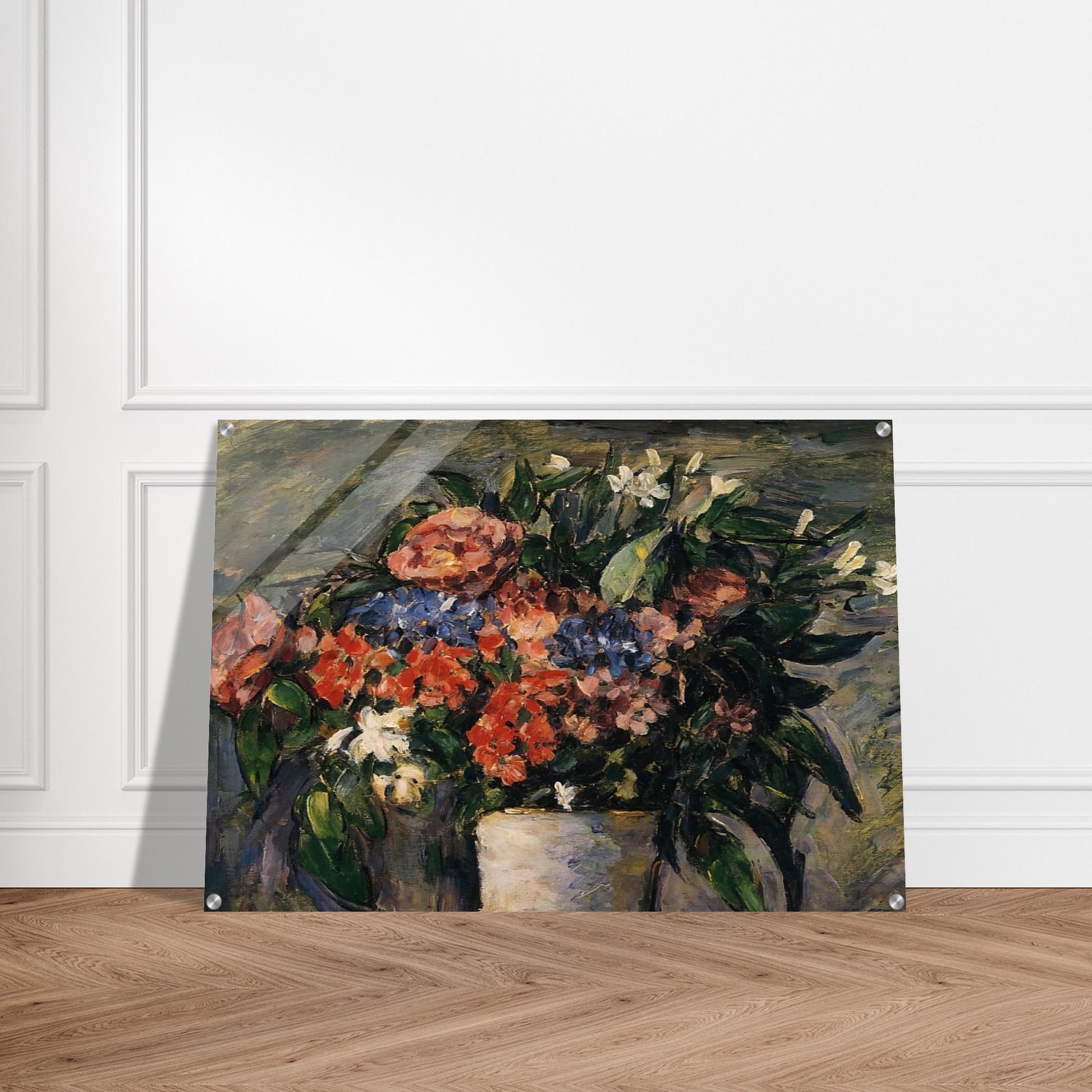 Pot of Flowers - Paul Cézanne Acrylic Print - 70x100 cm / 28x40″ inches