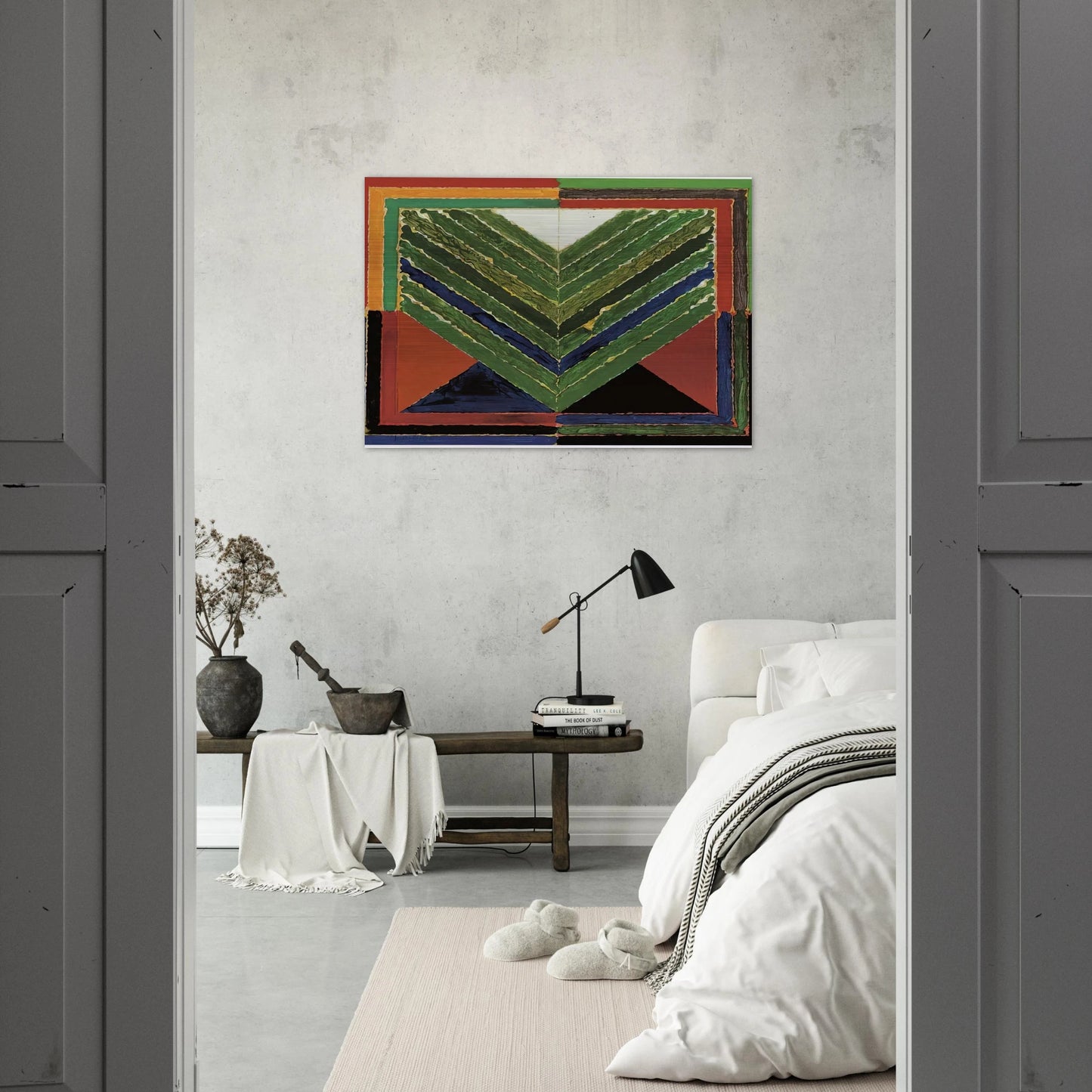 L'Arbre - Abstract Art - S. H. Raza Brushed Aluminum Print - 70x100 cm / 28x40 inches | S. H. Raza Aluminum Print | S. H. Raza Prints