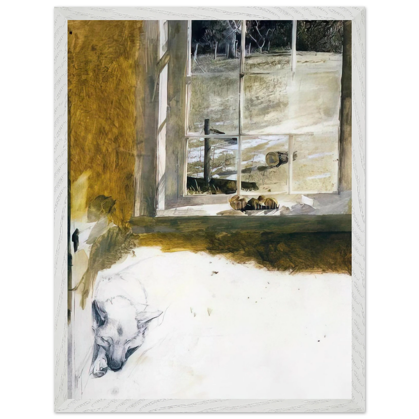 Andrew Wyeth - GROUNDHOG DAY 3 Wall Art - 30x40 cm / 12x16 inches - Fine Art Poster-canvas - -