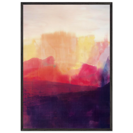 The Source - 1993 - Ronnie Landfield 70x100 cm / 28x40 inches Framed Art Print – Black Wooden Frame