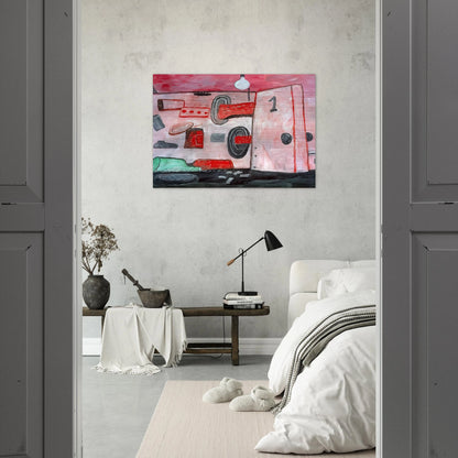INSIDE OUTSIDE 1977 - Philip Guston Brushed Aluminum Print - 70x100 cm / 28x40 inches | Philip Guston Aluminum Print | Philip Guston Prints
