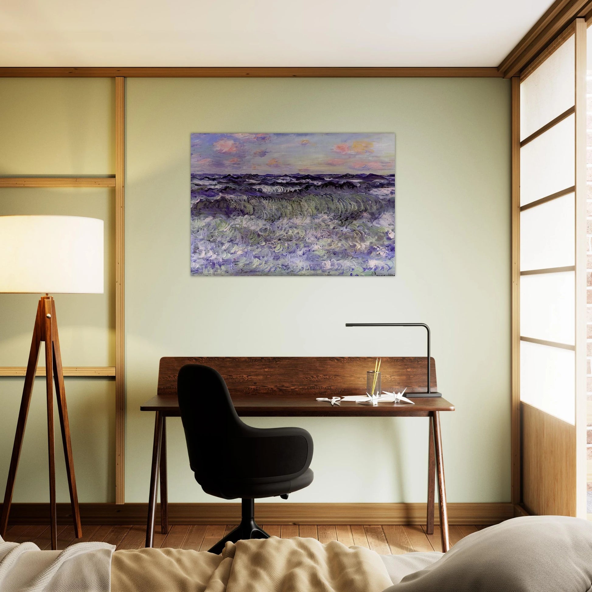 Sea Study - claude monet Brushed Aluminum Print - 70x100 cm / 28x40 inches | claude monet Aluminum Print | claude monet Prints