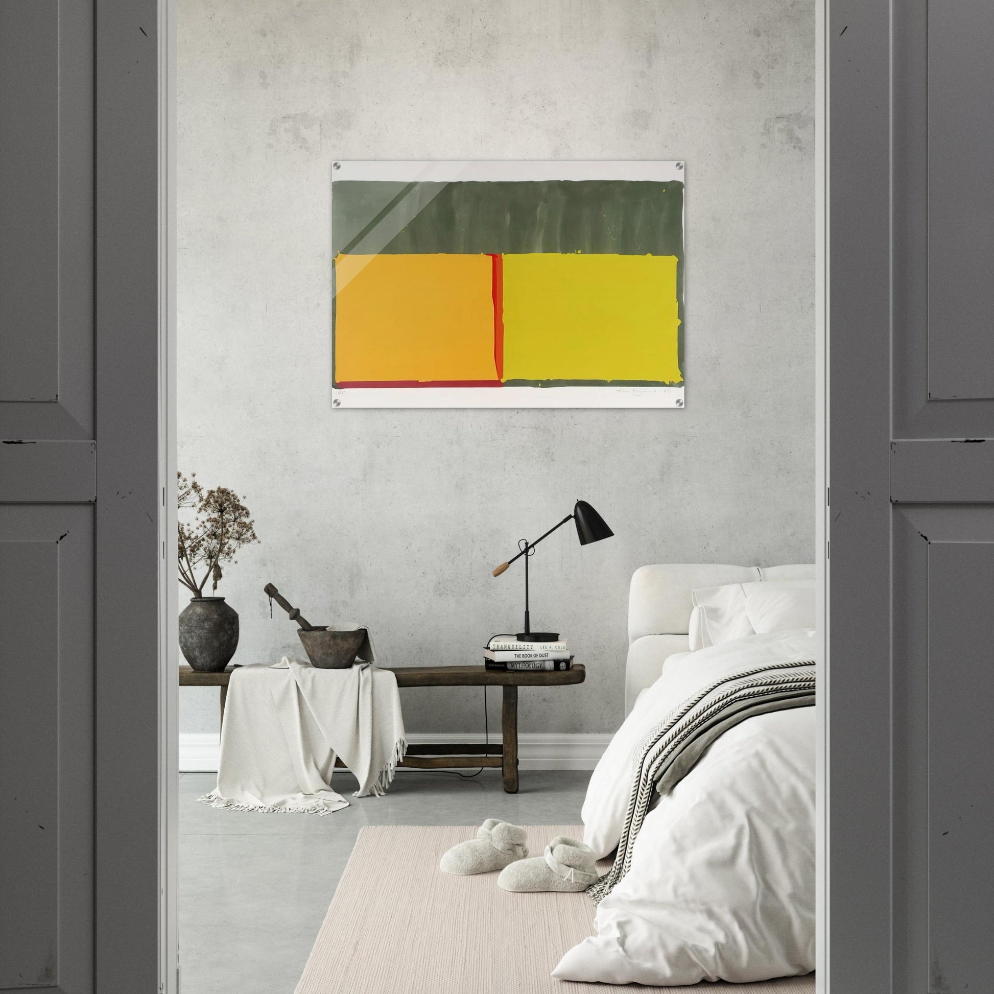 Yellows - 1969 - John Hoyland Acrylic Print - 70x100 cm / 28x40″ inches