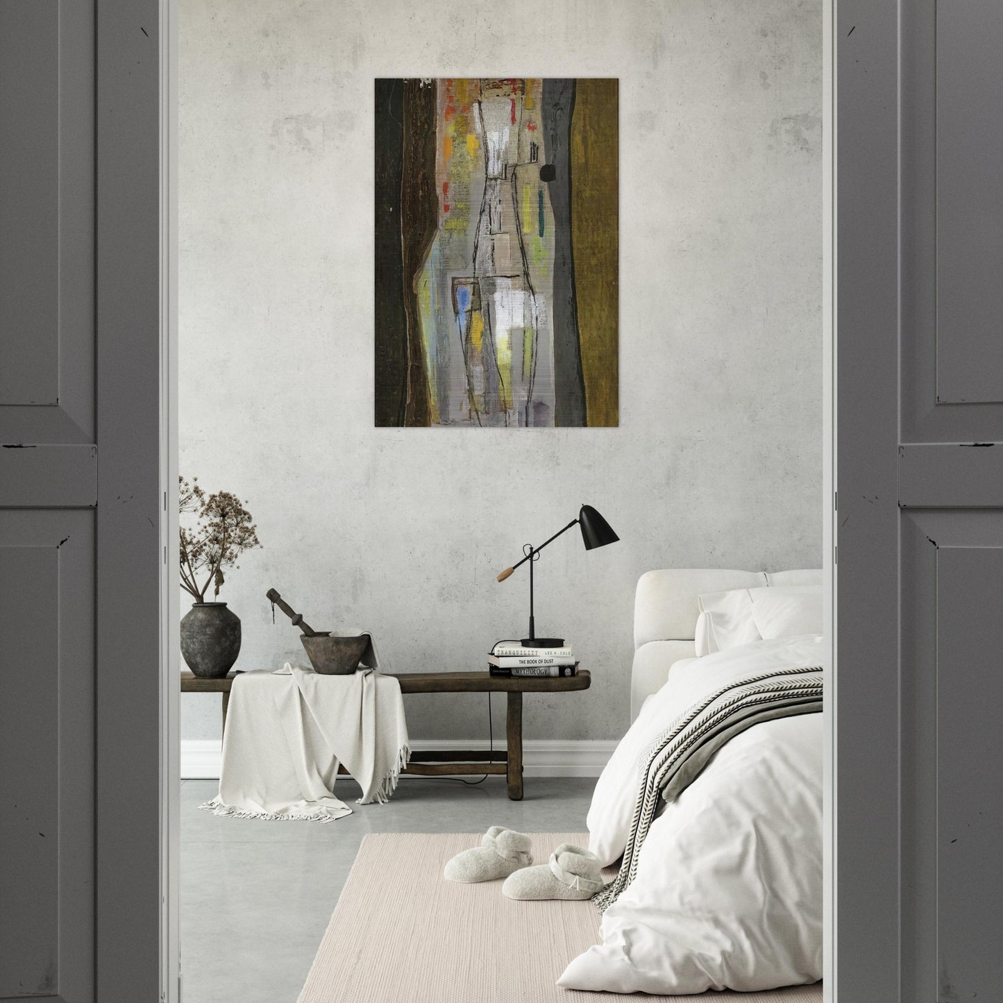 Stratificazione I - Art Informel - Bice Lazzari Brushed Aluminum Print - 70x100 cm / 28x40 inches | Bice Lazzari Aluminum Print | Bice Lazzari Prints