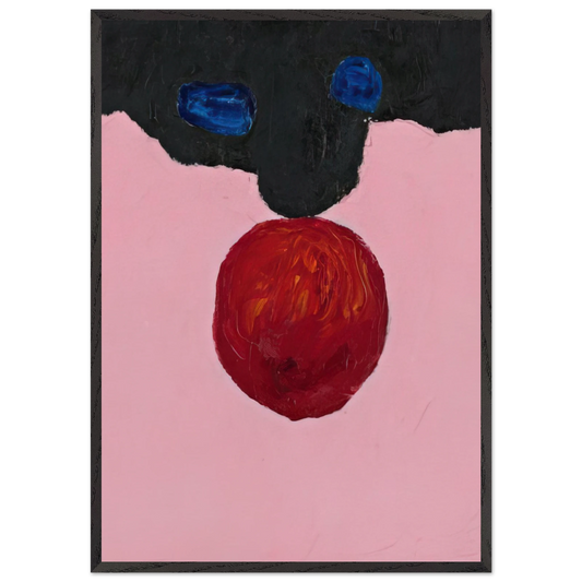 Untitled No 6 - 1957 - Forrest Bess 70x100 cm / 28x40 inches Framed Art Print – Black Wooden Frame