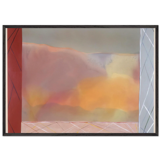 Tahity Trinity - 1988 - Ronnie Landfield 70x100 cm / 28x40 inches Framed Art Print – Black Wooden Frame