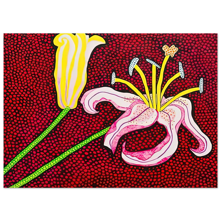 Yayoi Kusama - READY TO BLOSSOM IN THE MORNING 1989 Fine Art Poster