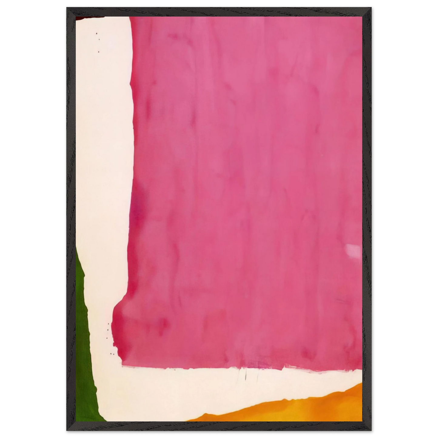 Helen Frankenthaler - Mauve District - 1966 Wall art - 40x50 cm / 16x20 inches - Premium Wooden Framed Poster With Fine Art Paper-canvas - Black frame