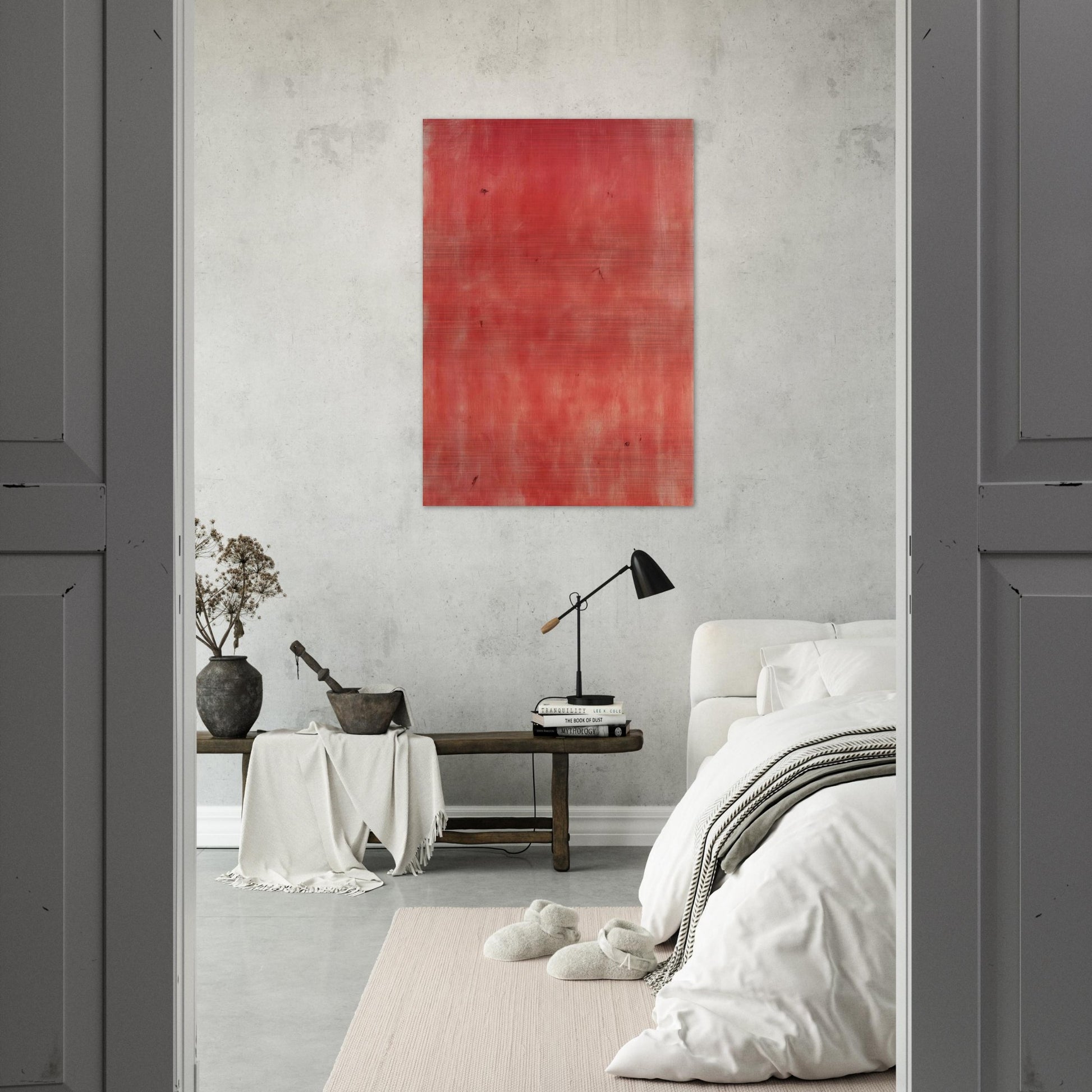 Avondrood evening Glow - 1992 - Raoul De Keyser Brushed Aluminum Print - 70x100 cm / 28x40 inches | Raoul De Keyser Aluminum Print | Raoul De Keyser Prints