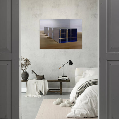 Untitled - 1969 - Donald Judd Brushed Aluminum Print - 70x100 cm / 28x40 inches | Donald Judd Aluminum Print | Donald Judd Prints