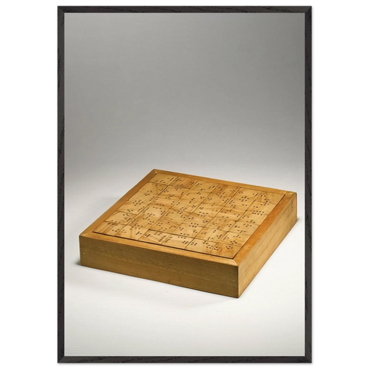 DAMA 1968 - Alighiero Boetti 70x100 cm / 28x40 inches Framed Art Print – Black Wooden Frame