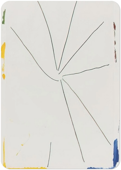Free Wheeling - 1971 By Helen Frankenthaler Pack of 10 Post Cards | Helen Frankenthaler Post Cards | A6 (10.5 x 14.8 cm) - 4.1 x 5.8 inches