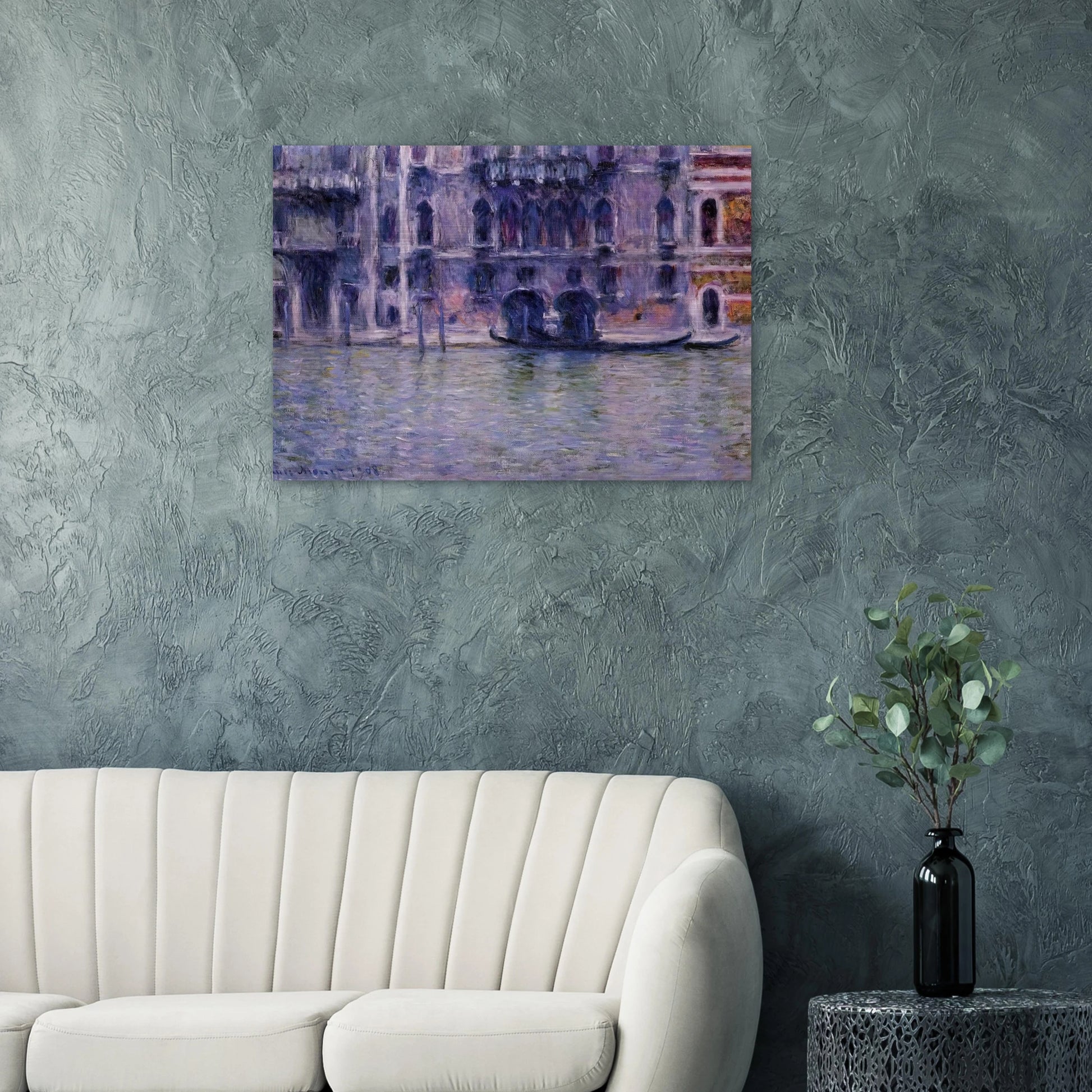 Palazzo da Mulla - claude monet Brushed Aluminum Print - 70x100 cm / 28x40 inches | claude monet Aluminum Print | claude monet Prints