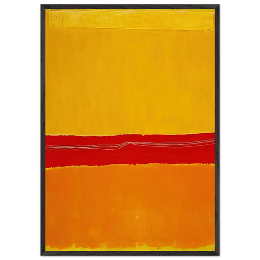 No5No22 - 1950 - Mark Rothko 70x100 cm / 28x40 inches Framed Art Print – Black Wooden Frame