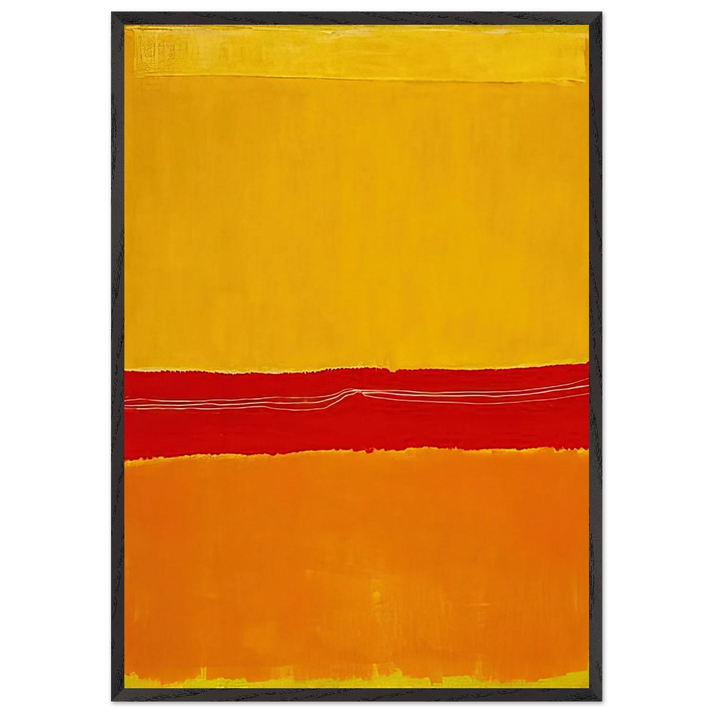 No5No22 - 1950 - Mark Rothko 70x100 cm / 28x40 inches Framed Art Print – Black Wooden Frame