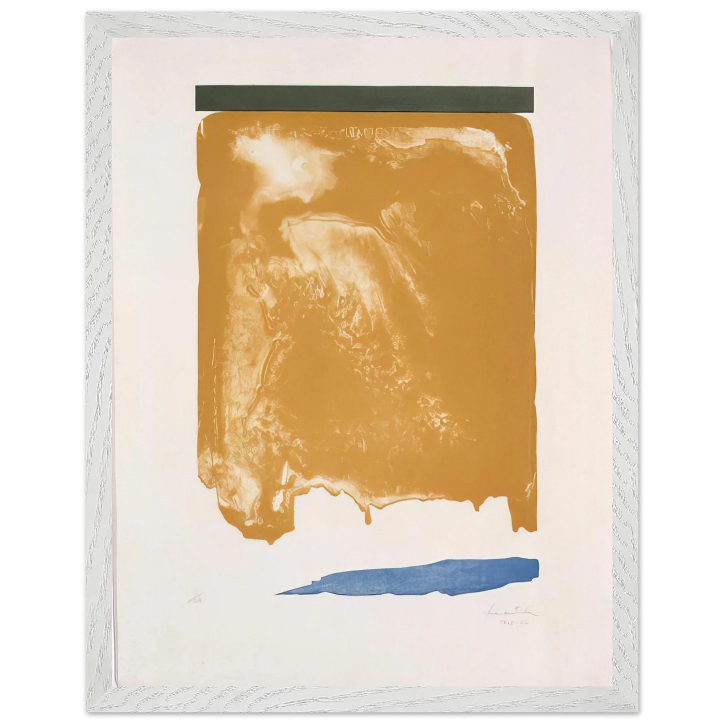 Helen Frankenthaler - Persian Garden - 1966 Wall art - A2 (42 x 59.4  cm) - Premium Wooden Framed Poster With Fine Art Paper-canvas - Wood frame