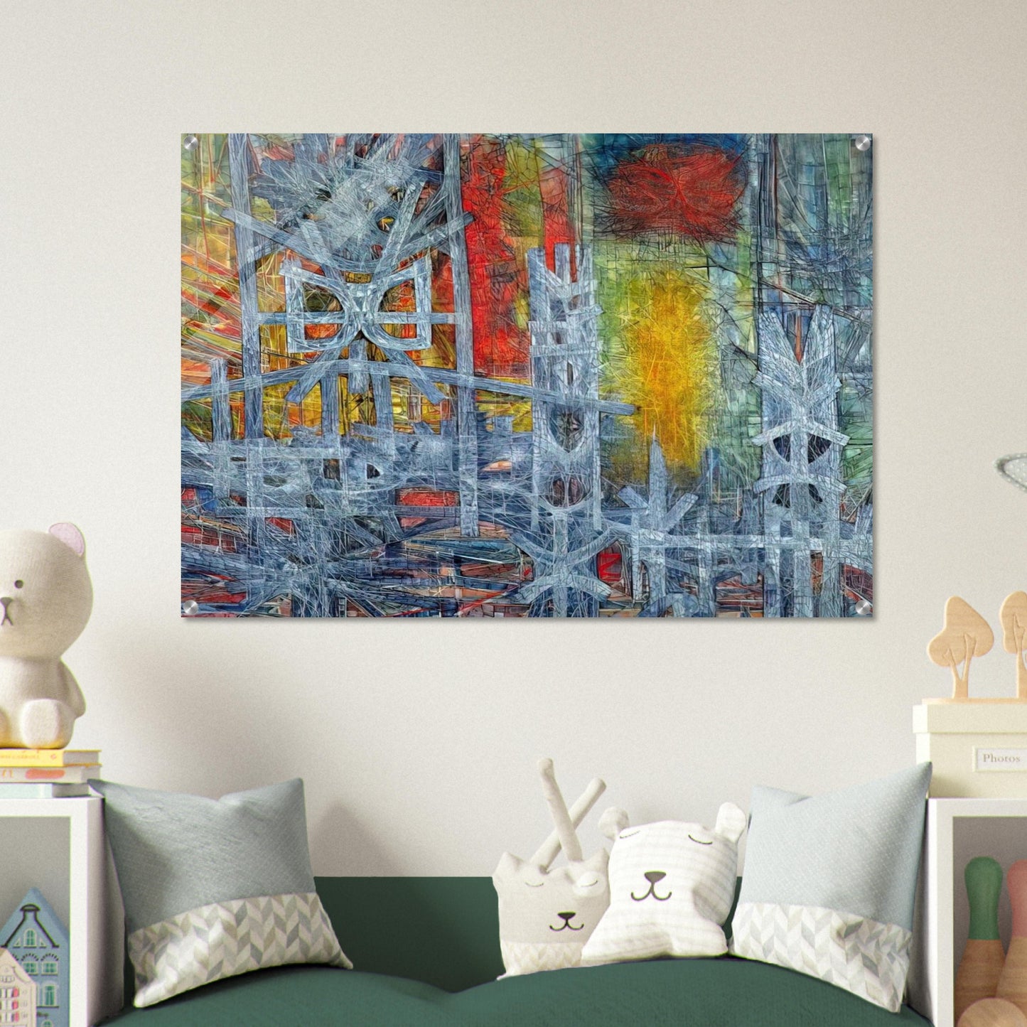 Silence at Sharpeville - 1962 - Jimmy Ernst Acrylic Print - 70x100 cm / 28x40″ inches | Jimmy Ernst Wall Art | Jimmy Ernst Prints