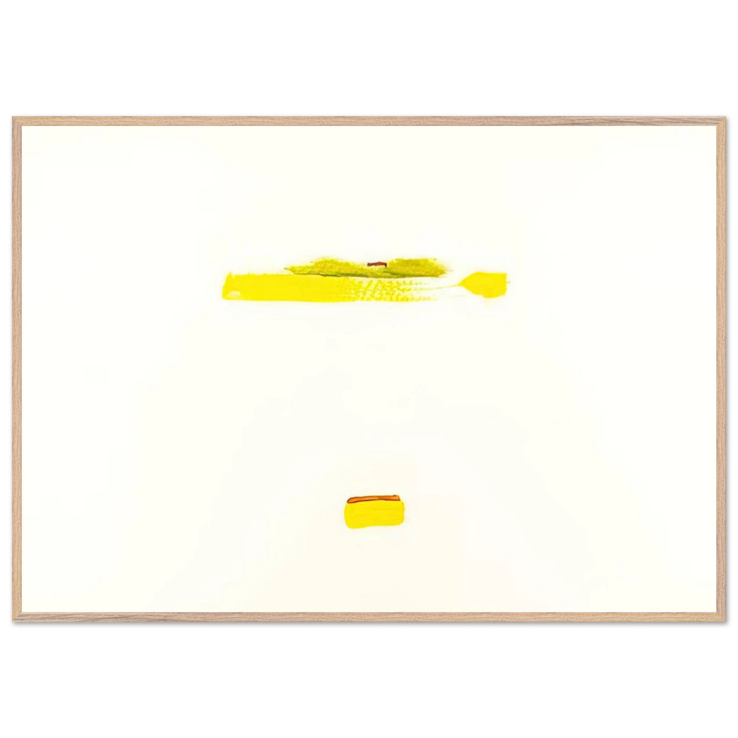 Helen Frankenthaler - New York III - 1972 Wall art - A1 (59.4 x 84.1  cm) - Premium Wooden Framed Poster With Fine Art Paper-canvas - Black frame