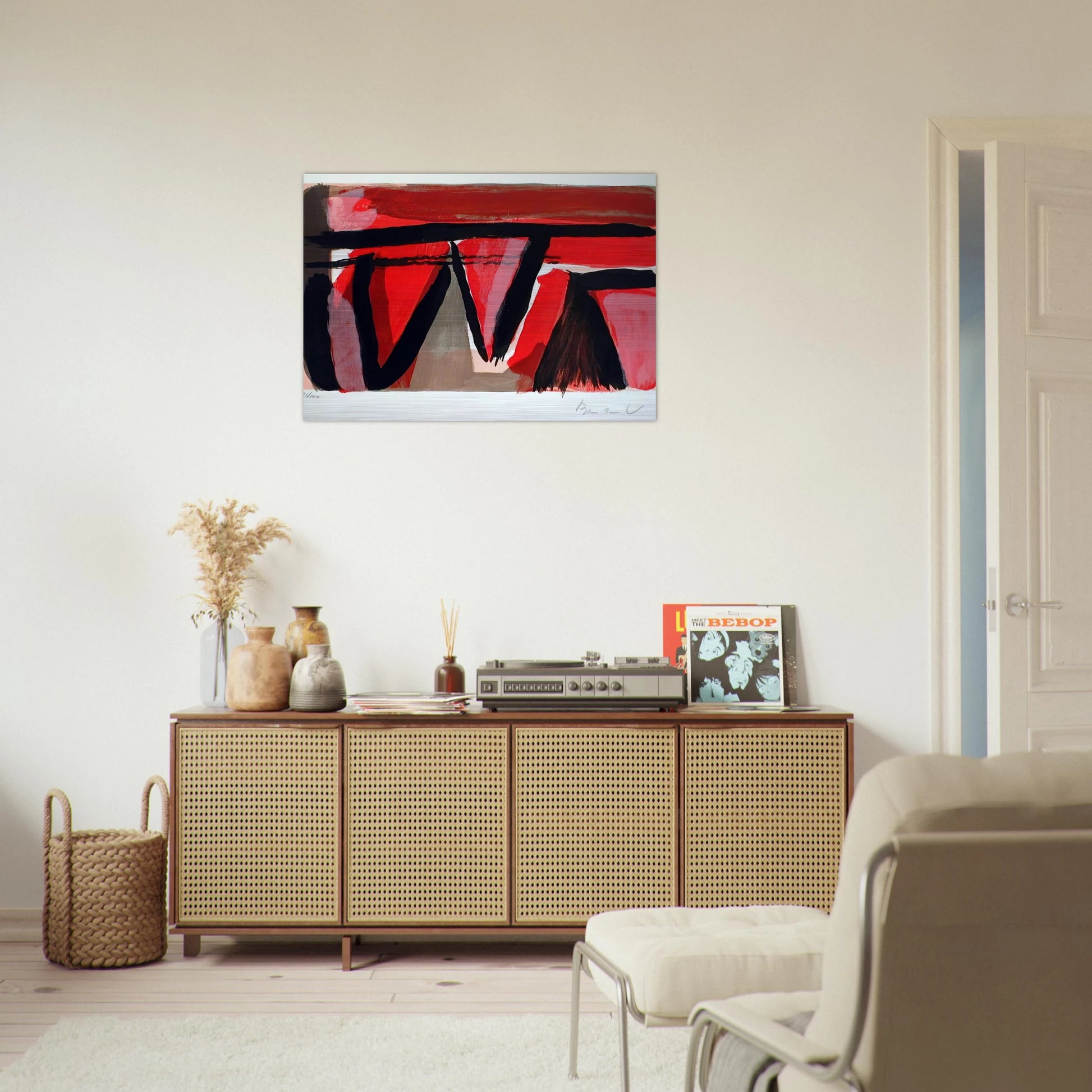 Braises - 1980 - Bram van Velde Brushed Aluminum Print - 70x100 cm / 28x40 inches | Bram van Velde Aluminum Print | Bram van Velde Prints