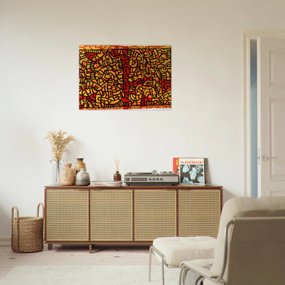 UNTITLED 1979 - Keith Haring Brushed Aluminum Print - 70x100 cm / 28x40 inches | Keith Haring Aluminum Print | Keith Haring Prints