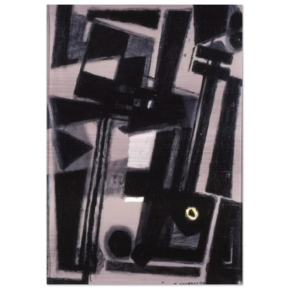 COMPOSITION - Enrico Prampolini Brushed Aluminum Print - 70x100 cm / 28x40 inches | Enrico Prampolini Aluminum Print | Enrico Prampolini Prints