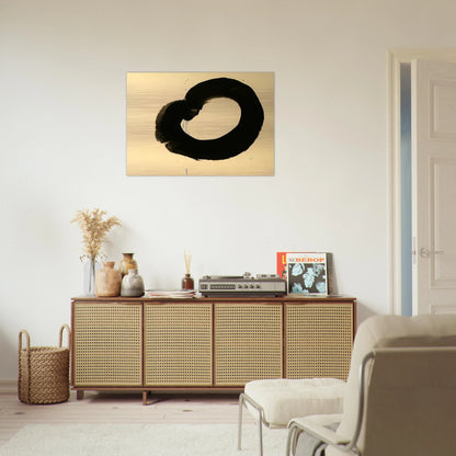 Untitled - Art Informel, Zen - Jiro Yoshihara Brushed Aluminum Print - 70x100 cm / 28x40 inches | Jiro Yoshihara Aluminum Print | Jiro Yoshihara Prints