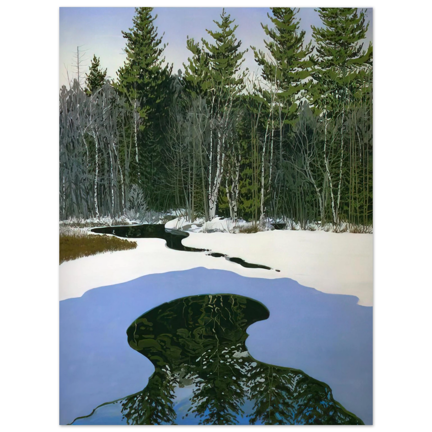 Neil Welliver - Pond Pass - Contemporary Realism  75x100 cm / 30x40inches Fine Art Poster