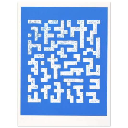 Anni Albers - DOUBLE IMPRESSION IV 1978  75x100 cm / 30x40inches Fine Art Poster
