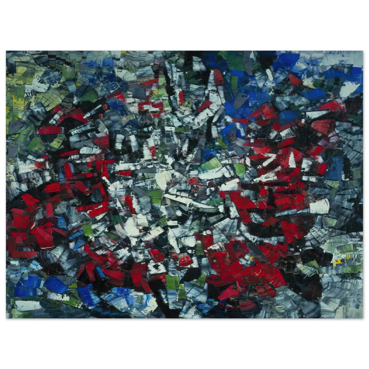 Jean-Paul Riopelle - The Wheel II  75x100 cm / 30x40inches Fine Art Poster